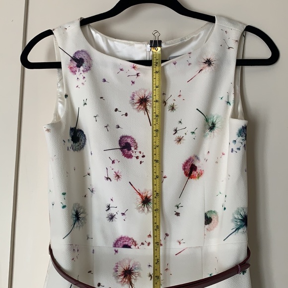 Cream, Dandelion Puffs Floral Ava & Aiden Sheath - Picture 7 of 10